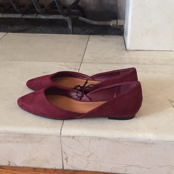 Shoes - Burgundy flats size 6 NWT